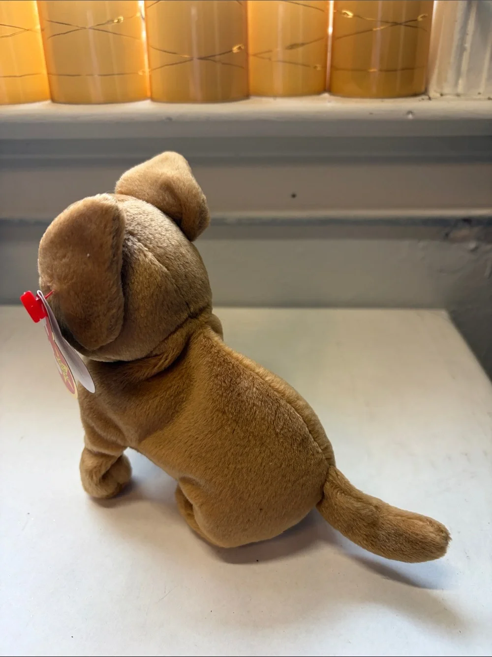 NWT TY Beanie Baby Tiny Brown Chihuahua Dog Plush - Brown